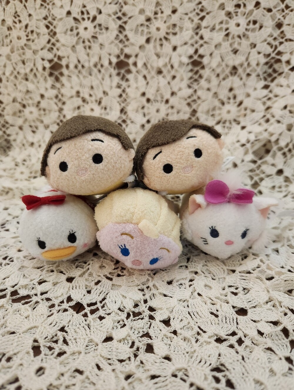 Disney mini Tsum Tsum plush toys From Frozen & The Aristocats. Set Of 5